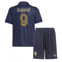 Echipament fotbal Juventus Dusan Vlahovic #9 Tricou Treilea 2024-25 pentru copii maneca scurta (+ Pantaloni scurti)